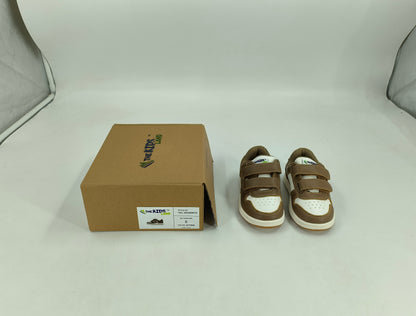 The Kids Land Toddler Sneakers Boys Girls Sport Shoes Brown and White
