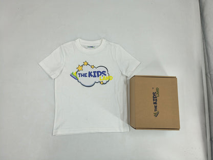 The Kids Land Boys Girls Cotton T-Shirt Unisex Kids Casual Tee with Graphic Star