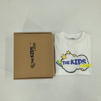The Kids Land Boys Girls Cotton T-Shirt Unisex Kids Casual Tee with Graphic Star